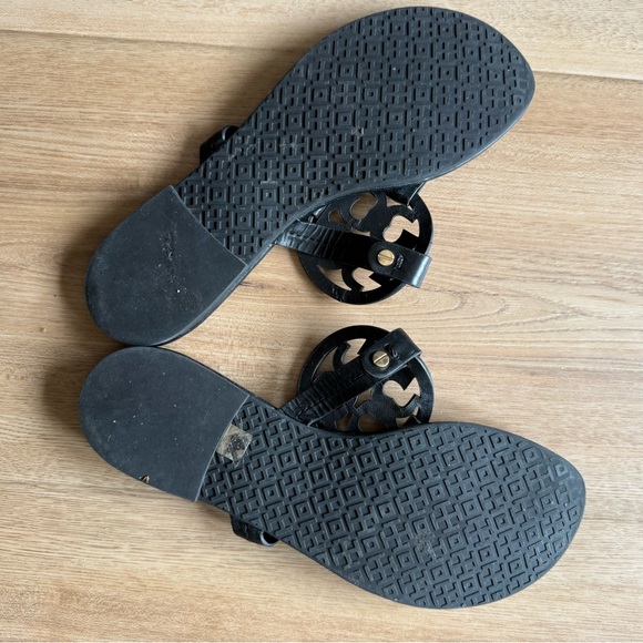 Tory Burch black Leather Sandals - Picture 3 of 5